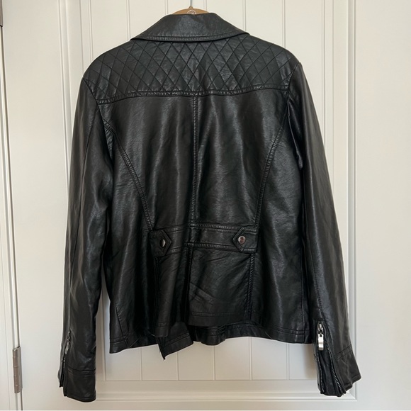 Faux Leather Moto Jacket - Picture 3 of 4